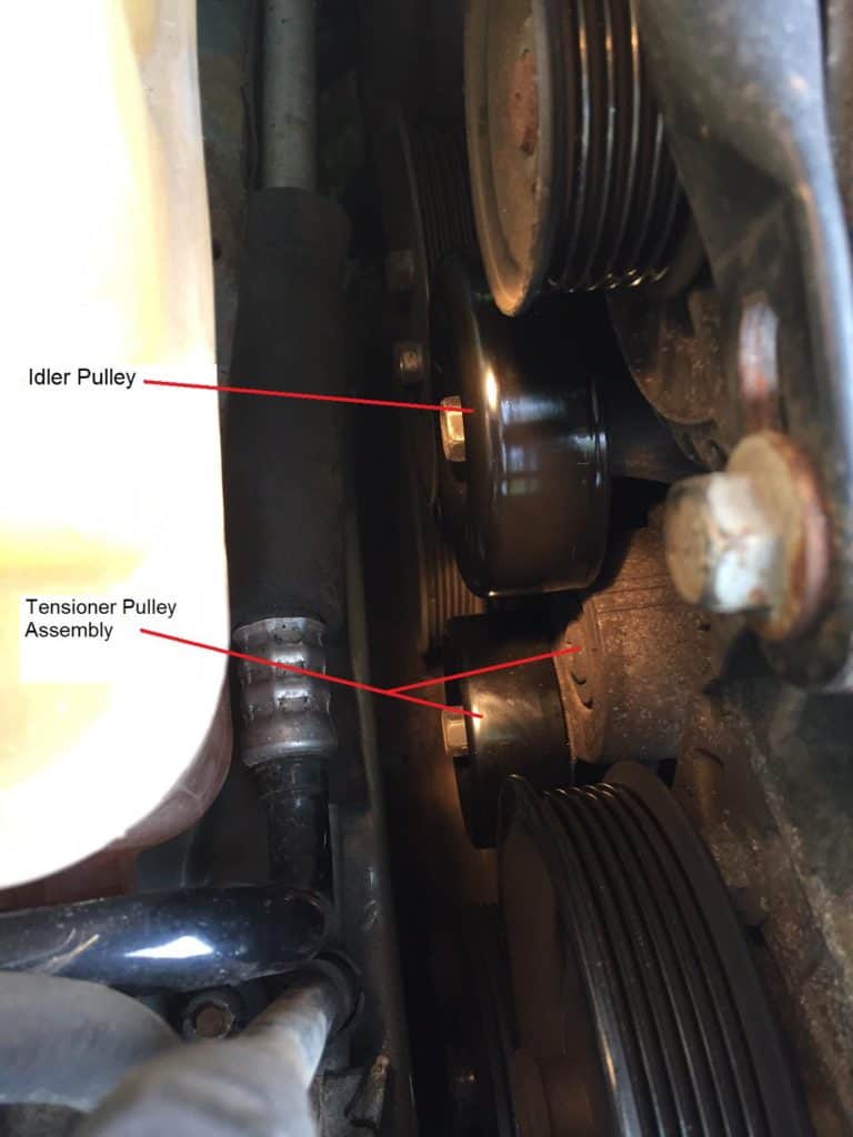 how to replace belt tensioner pulley
