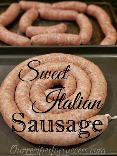 Easy To Make Homemade Sweet Italian Sausage Recipe