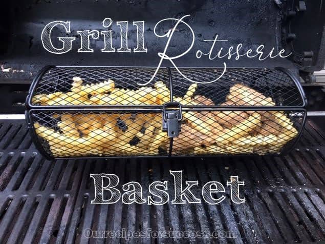 Outdoor BBQ Rotisserie Basket | Provides "Hands Grilling